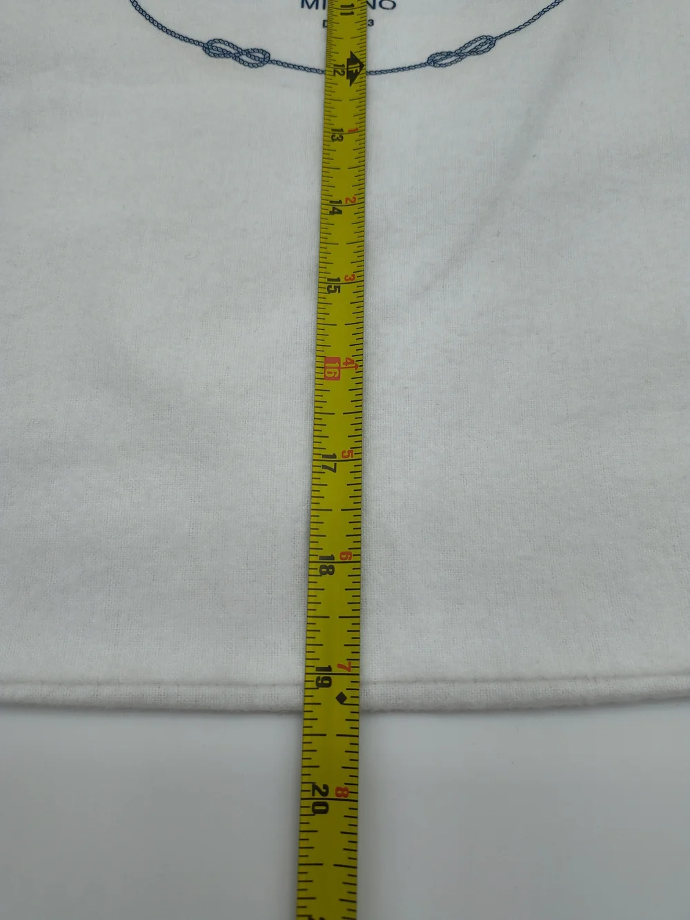 PRADA Large Cotton Drawstring Dust Bag White Blue Milano Storage Cover 23x19 EUC